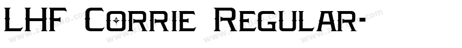 LHF Corrie Regular字体转换